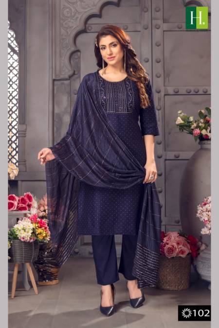 Hirwa Odhani 1 Silk Designer Readymade Suits Catalog